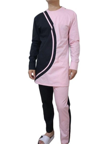 men's tracksuits unique design fashion pink cotton men shirts with pants patchwork +trousers male african wedding party set customzied, Gray
men's tracksuits unique design fashion pink cotton men shirts with pants patchwork +trousers male african wedding party set customzied, Gray