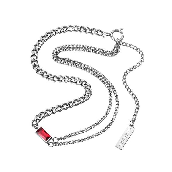 chains personality punk titanium steel cuban square stitching double-layer necklace hip-hop trend wild street lovers gift jewelry, Silver
chains personality punk titanium steel cuban square stitching double-layer necklace hip-hop trend wild street lovers gift jewelry, Silver