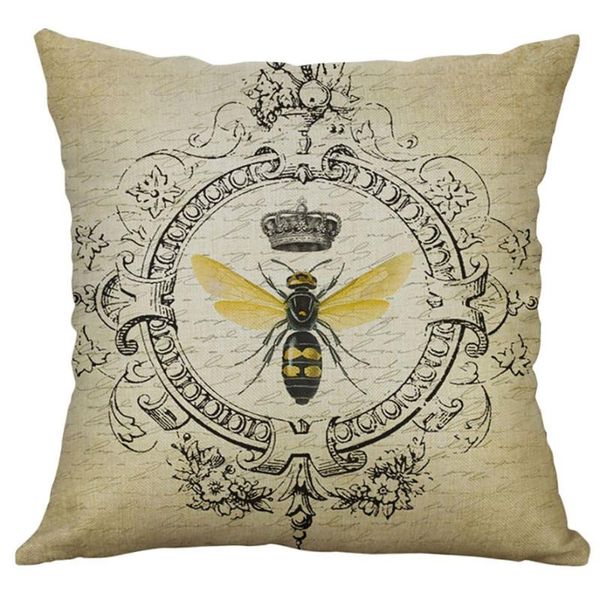 square european style retro pillow case 45x45cm 1pc small bee linen cover home car decor cushion j22#40 cushion/decorative
square european style retro pillow case 45x45cm 1pc small bee linen cover home car decor cushion j22#40 cushion/decorative