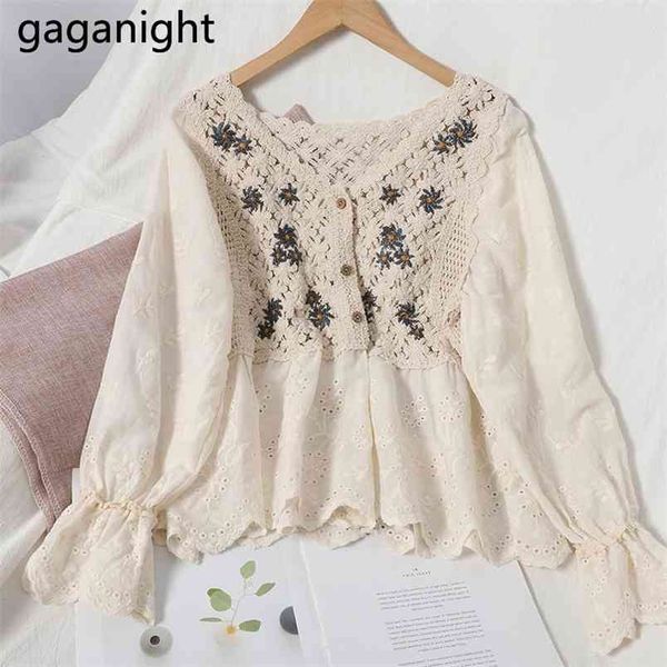 casual loose women shirt v-neck floral embroidery hollow out flared sleeve blouse korean sweet fall for 210601, White
casual loose women shirt v-neck floral embroidery hollow out flared sleeve blouse korean sweet fall for 210601, White