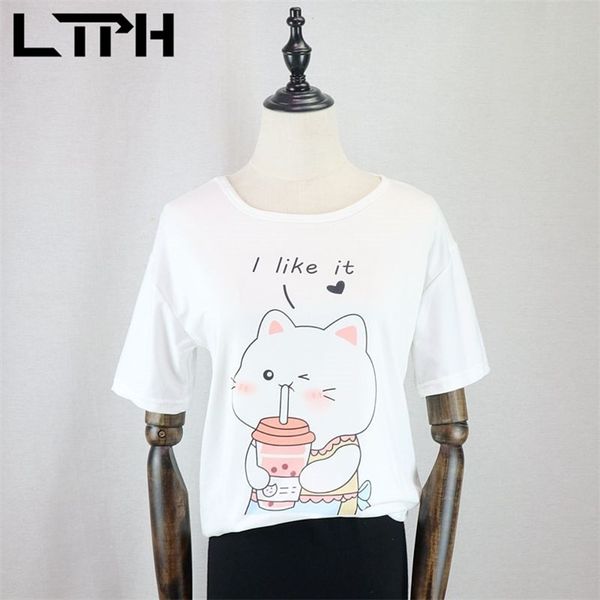 ltph korean loose plus size clothes women t-shirt cute cartoon print shirts streetwear soft comfortable summer 210423, Black;gray
ltph korean loose plus size clothes women t-shirt cute cartoon print shirts streetwear soft comfortable summer 210423, Black;gray