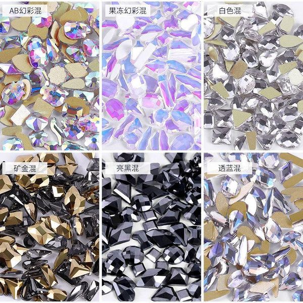 100pcs special-shaped nail rhinestone 3d flat-back nails ab colours choice art accessories crystal1, Silver;gold
100pcs special-shaped nail rhinestone 3d flat-back nails ab colours choice art accessories crystal1, Silver;gold