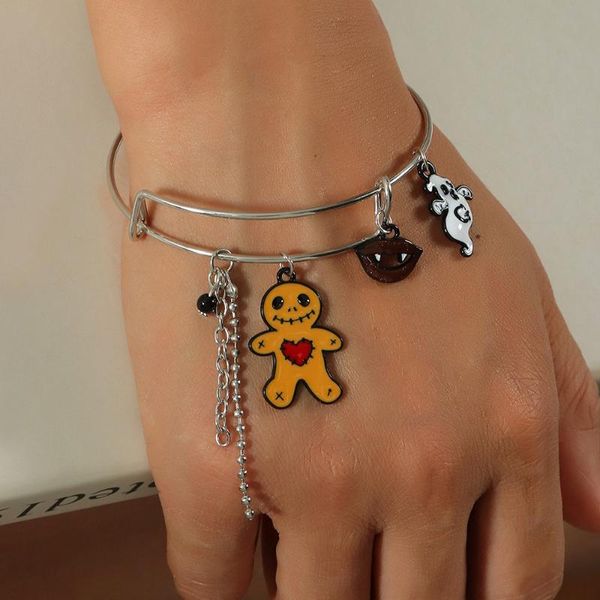 bangle fashion retro halloween bracelet creative live mouth adjustable holiday jewelry gifts for friends, Black
bangle fashion retro halloween bracelet creative live mouth adjustable holiday jewelry gifts for friends, Black