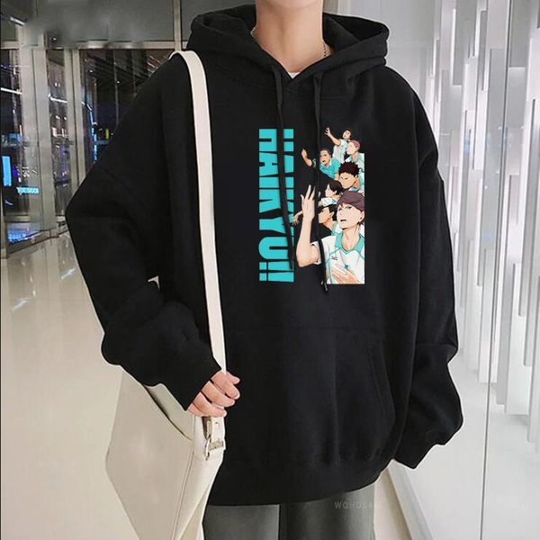 men's hoodies & sweatshirts japan anime haikyuu hoodie funny cartoon aoba johsai high school volleyball club streetwear harajuku winter, Black
men's hoodies & sweatshirts japan anime haikyuu hoodie funny cartoon aoba johsai high school volleyball club streetwear harajuku winter, Black