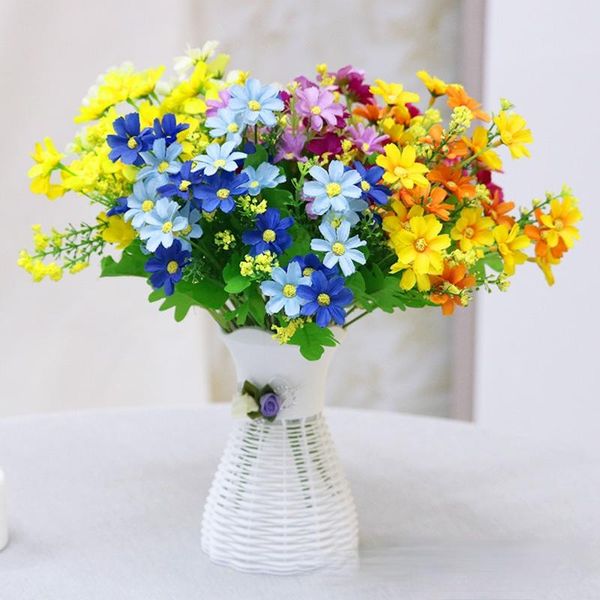 decorative flowers & wreaths 7 branch 28 heads one bouquet cute silk daisy artificial flower diy wedding home room table decoration 
decorative flowers & wreaths 7 branch 28 heads one bouquet cute silk daisy artificial flower diy wedding home room table decoration