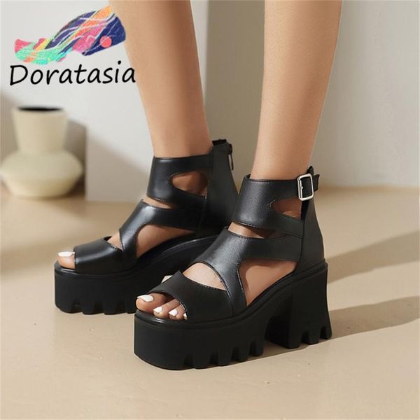 sandals doratasia size 45 women shoes buckle peep toe zipper platform high heel concise women's casual rome stylish summer, Black
sandals doratasia size 45 women shoes buckle peep toe zipper platform high heel concise women's casual rome stylish summer, Black