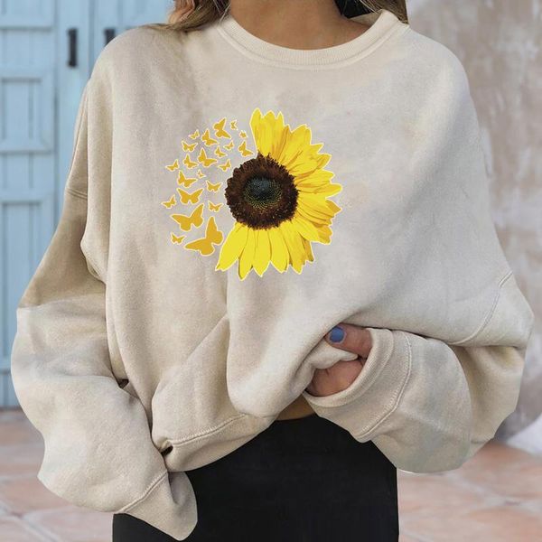 women's hoodies & sweatshirts 40# sun flower printed sweatshirt women casual long sleeve round neck loose elegant korean style all-matc, Black
women's hoodies & sweatshirts 40# sun flower printed sweatshirt women casual long sleeve round neck loose elegant korean style all-matc, Black
