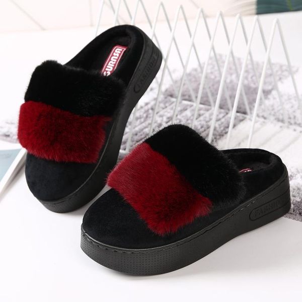 slippers winter loafers women home warm non-slip high heels thick bottom wedges ladies indoor outdoor shoes wedge, Black
slippers winter loafers women home warm non-slip high heels thick bottom wedges ladies indoor outdoor shoes wedge, Black