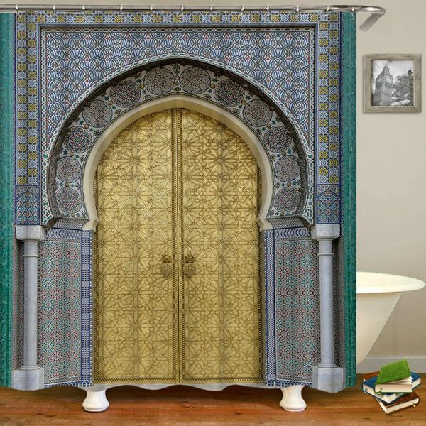 shower curtains retro door morocco style waterproof fabric 3d bathroom with hooks decoration large 240x180 bath screen
shower curtains retro door morocco style waterproof fabric 3d bathroom with hooks decoration large 240x180 bath screen