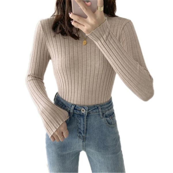 women's sweaters 2021 sweater fashion autumn slim-fit turtleneck soft solid slim pullovers female all-match knitted, White;black
women's sweaters 2021 sweater fashion autumn slim-fit turtleneck soft solid slim pullovers female all-match knitted, White;black