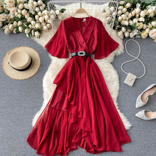 singreiny women chic irregular dress korean fashion elegant solid a-line evening dress summer casual streetwear midi long dress 210419, Black;gray
singreiny women chic irregular dress korean fashion elegant solid a-line evening dress summer casual streetwear midi long dress 210419, Black;gray