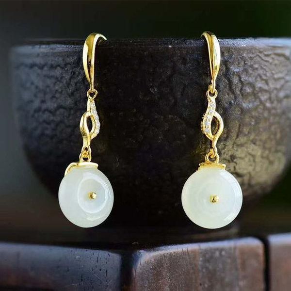 dangle & chandelier designer original natural hetian jade round earrings elegant fashion light luxury ladies silver jewelry
dangle & chandelier designer original natural hetian jade round earrings elegant fashion light luxury ladies silver jewelry