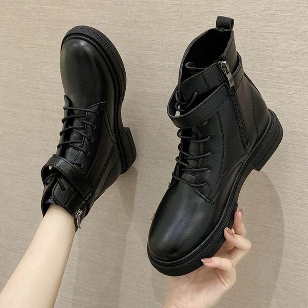 boots british riding women winter shoes for solid lace up buckle belt short botines mujer chunky heels zipper botas, Black
boots british riding women winter shoes for solid lace up buckle belt short botines mujer chunky heels zipper botas, Black