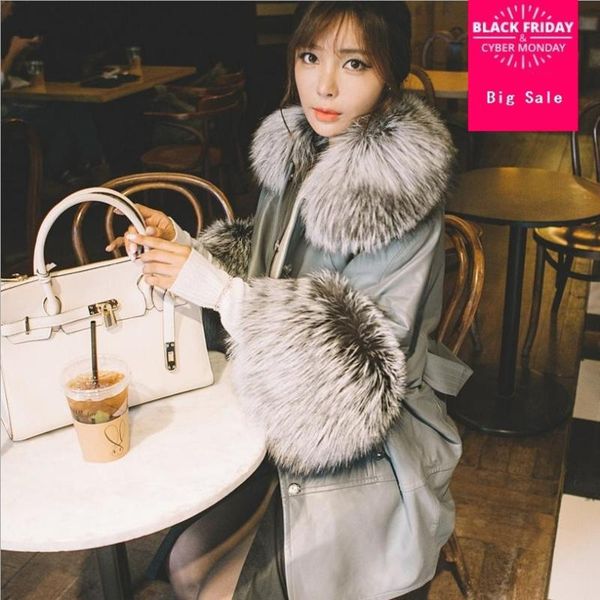 women's fur & faux collar windproof overcoat winter coat bat-wing sleeve female jackets sheepskin jacket coats l1221, Black
women's fur & faux collar windproof overcoat winter coat bat-wing sleeve female jackets sheepskin jacket coats l1221, Black