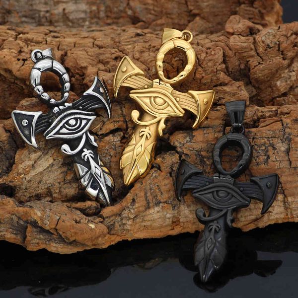 stainless steel necklace, eyes of horus, cross pendant, hip hop jewelry, no fading, no allergy, Silver
stainless steel necklace, eyes of horus, cross pendant, hip hop jewelry, no fading, no allergy, Silver