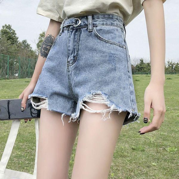 women's jeans women summer thin section high waist wide leg shorts rough loose denim jean fast drop, Blue
women's jeans women summer thin section high waist wide leg shorts rough loose denim jean fast drop, Blue
