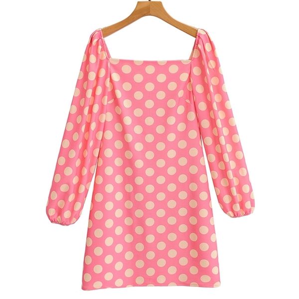 summer women dress square collar female long sleeve polka dot dresses a-line size l 210524, Black;gray
summer women dress square collar female long sleeve polka dot dresses a-line size l 210524, Black;gray