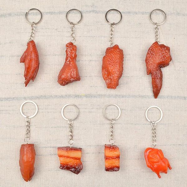 keychains 1pc simulation food keychain gift fake braised pork belly roasted chicken imitation key chain children toy, Silver
keychains 1pc simulation food keychain gift fake braised pork belly roasted chicken imitation key chain children toy, Silver