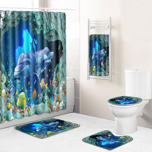 bath mats underwater world bathroom shower curtain towel mat five-piece set toilet carpet
bath mats underwater world bathroom shower curtain towel mat five-piece set toilet carpet