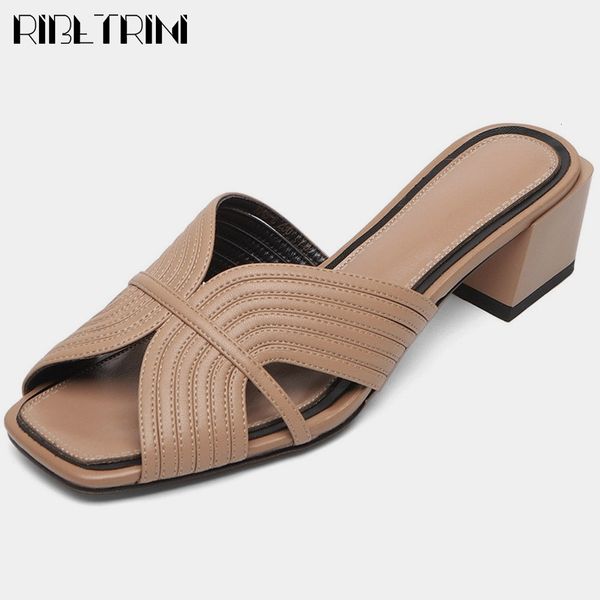 sandals lady slip on square heel solid casual shoes genuine leather open toe summer women consise brand pumps, Black
sandals lady slip on square heel solid casual shoes genuine leather open toe summer women consise brand pumps, Black