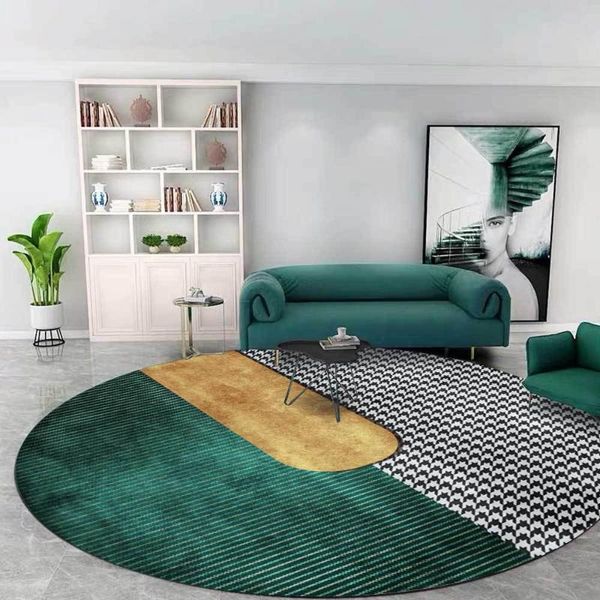 luxury geometric green gold 3d round carpets for living room bedroom grid area rug black floor mat nordic home decoration
luxury geometric green gold 3d round carpets for living room bedroom grid area rug black floor mat nordic home decoration