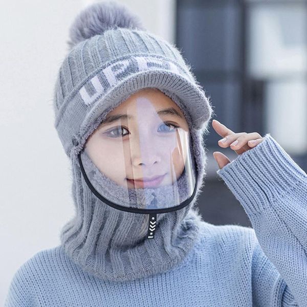 women winter scarf cap with transparent mask sports halloween face cover full hooded hat warm cycling caps & masks, Black
women winter scarf cap with transparent mask sports halloween face cover full hooded hat warm cycling caps & masks, Black
