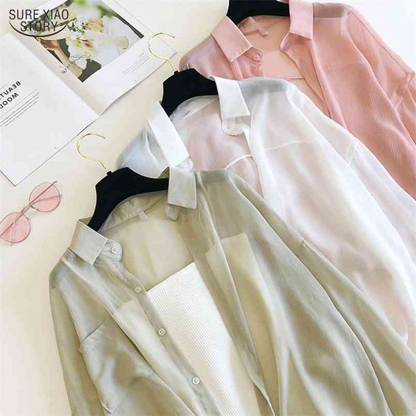 casual summer sun protection clothes female cardigan shirt korean women thin shirts clothing blouse for woman blusas 9932 210506, White
casual summer sun protection clothes female cardigan shirt korean women thin shirts clothing blouse for woman blusas 9932 210506, White