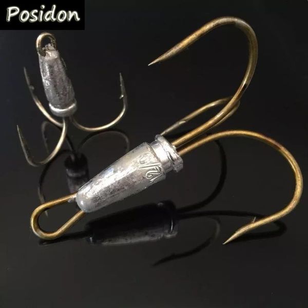 posidon 5pcs/bag sharpened big treble fishing hooks with lead head three-jaw hook leaded squid anchor
posidon 5pcs/bag sharpened big treble fishing hooks with lead head three-jaw hook leaded squid anchor
