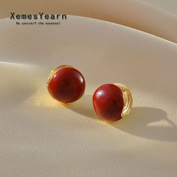 dangle & chandelier simple design wine red metal ball earrings for woman in korean fashion jewelry unique accessories halloween party girls, Silver
dangle & chandelier simple design wine red metal ball earrings for woman in korean fashion jewelry unique accessories halloween party girls, Silver
