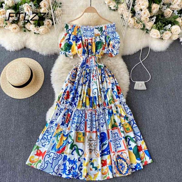 woman boho midi dress summer off shoulder puff sleeve vintage dresse slim a line printed party long robe vestidos 210602, Black;gray
woman boho midi dress summer off shoulder puff sleeve vintage dresse slim a line printed party long robe vestidos 210602, Black;gray