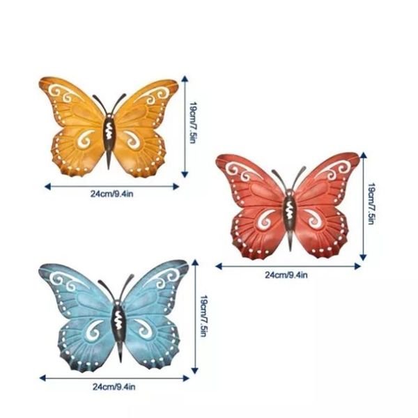 decorative objects & figurines set of 3 butterfly metal wall art hand painted rustic wall-mounted sculpture vintage decor for door bar vc
decorative objects & figurines set of 3 butterfly metal wall art hand painted rustic wall-mounted sculpture vintage decor for door bar vc