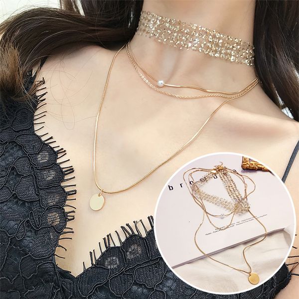 necklace women's net red collarbone collar jewelry short belt neck chain accessories fashion commuting, Black
necklace women's net red collarbone collar jewelry short belt neck chain accessories fashion commuting, Black