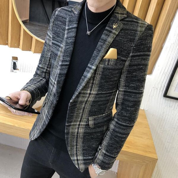men's suits & blazers 2021 spring autumn high-quality fashion casual suit jacket men business wedding slim formal wear male s-4xl, White;black
men's suits & blazers 2021 spring autumn high-quality fashion casual suit jacket men business wedding slim formal wear male s-4xl, White;black