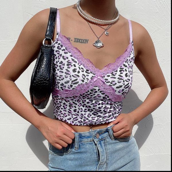 womens tank leopard print patchwork lace cami women purple summer e girl spaghetti crop woman v neck, White
womens tank leopard print patchwork lace cami women purple summer e girl spaghetti crop woman v neck, White