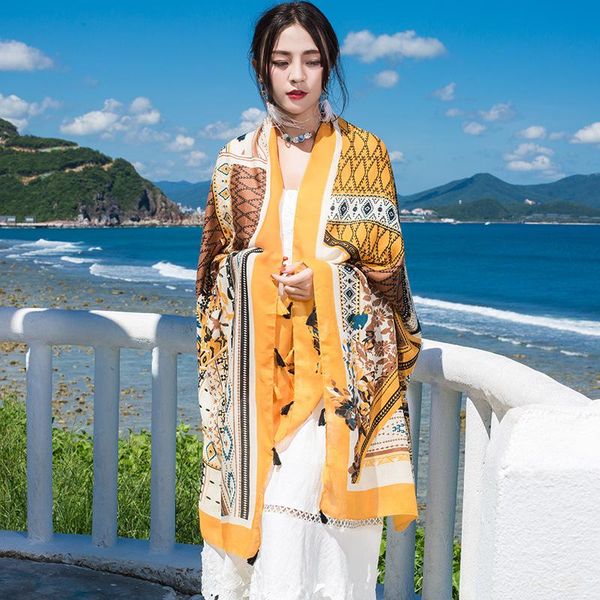 scarves 100x180cm spring and autumn scarf shawl cotton linen women's hand-hanging printing ethnic style travel silk, Blue;gray
scarves 100x180cm spring and autumn scarf shawl cotton linen women's hand-hanging printing ethnic style travel silk, Blue;gray