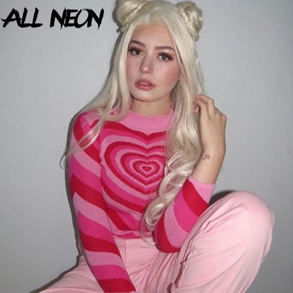 allneon y2k aesthetics heart striped turtleneck pullovers e-girl sweet long sleeve pink sweater harajuku 90s knitwear autumn, White;black
allneon y2k aesthetics heart striped turtleneck pullovers e-girl sweet long sleeve pink sweater harajuku 90s knitwear autumn, White;black
