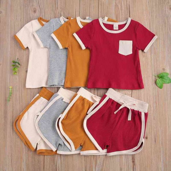 summer kids baby girls boys 2 piece outfit sets short sleeve pocket ribbedshorts set for children, White
summer kids baby girls boys 2 piece outfit sets short sleeve pocket ribbedshorts set for children, White