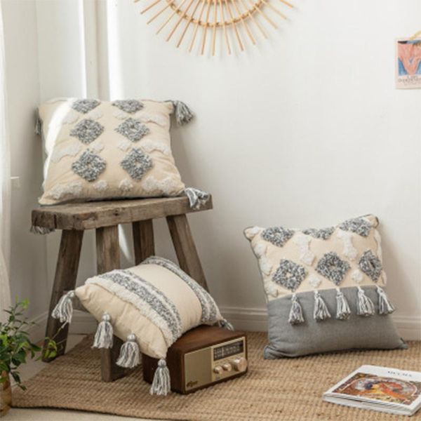 cushion/decorative pillow moroccan style cushion cover tufted tassel hand-neutral decorative pillowcase 45x45cm/30x50cm for sofa bed gray iv
cushion/decorative pillow moroccan style cushion cover tufted tassel hand-neutral decorative pillowcase 45x45cm/30x50cm for sofa bed gray iv