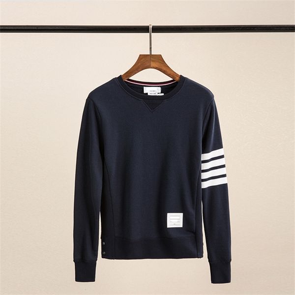 tb classic basic round neck sweater four bars tide brand sports pullover korean autumn and winter pure cotton coat, Black
tb classic basic round neck sweater four bars tide brand sports pullover korean autumn and winter pure cotton coat, Black