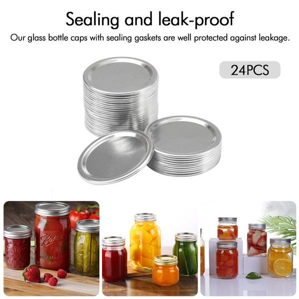 kitchen storage & organization 24pcs mason jar lids canning lid split-type with airtight seal and leak proof for home food
kitchen storage & organization 24pcs mason jar lids canning lid split-type with airtight seal and leak proof for home food