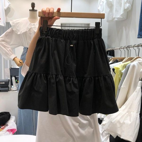 skirts 2021 summer women's korean casual high waist elasticated drawstring solid color ruffled skirt female a-line, Black
skirts 2021 summer women's korean casual high waist elasticated drawstring solid color ruffled skirt female a-line, Black