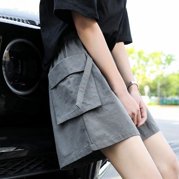 men's shorts 2021 summer men women korean cool cargo sports casual pants couple high street wild fashion oversized trousers, White;black
men's shorts 2021 summer men women korean cool cargo sports casual pants couple high street wild fashion oversized trousers, White;black