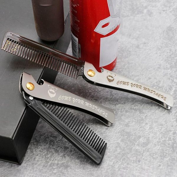 pcs men folding pocket comb pp teeth detangling hair beard metal handle foldable combing facial mustache1, Silver
pcs men folding pocket comb pp teeth detangling hair beard metal handle foldable combing facial mustache1, Silver