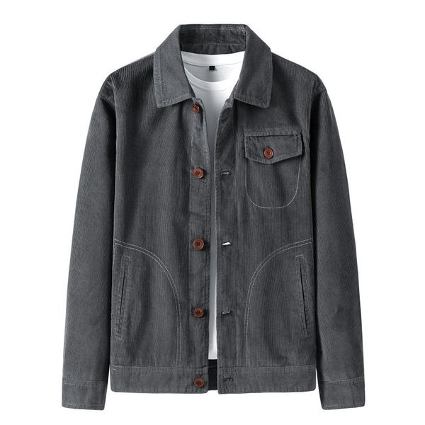 men's jackets big man-sized jacket, vintage corduroy turtleneck turned down, cotton casual jacket for men, spring and fall 5v8k, Black;brown
men's jackets big man-sized jacket, vintage corduroy turtleneck turned down, cotton casual jacket for men, spring and fall 5v8k, Black;brown