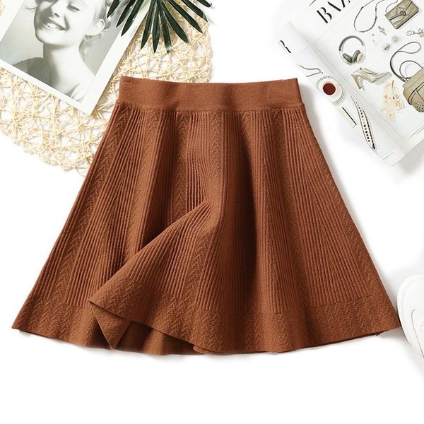 skirts korean women's mini knitting skirt fashionable autumn winter knitted kilt solid color elastic high waist jacquard, Black
skirts korean women's mini knitting skirt fashionable autumn winter knitted kilt solid color elastic high waist jacquard, Black