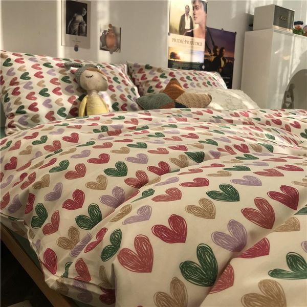 bedding sets four pieces cotton quilt cover king size set duvet fitted bed sheet love heart
bedding sets four pieces cotton quilt cover king size set duvet fitted bed sheet love heart