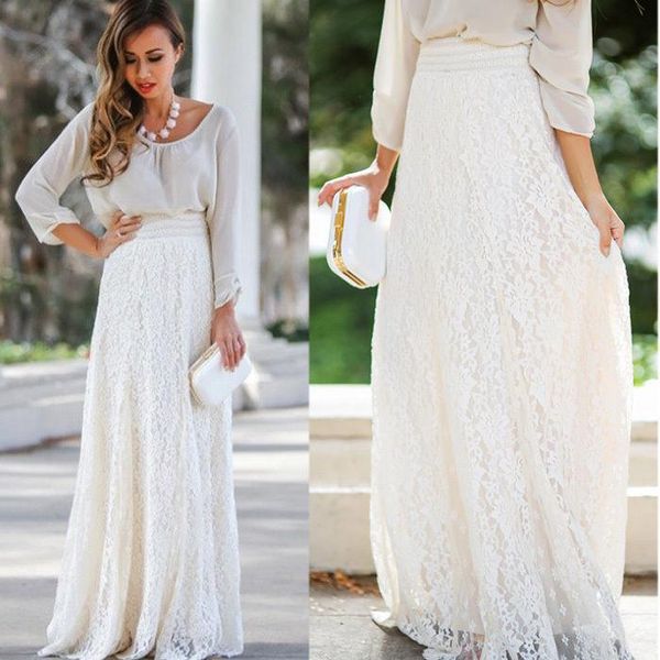 skirts est arrival women's floral lace long skirt elastic high waist pleated a-line maxi beach, Black
skirts est arrival women's floral lace long skirt elastic high waist pleated a-line maxi beach, Black