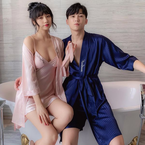couple sleepwear pijama night luxury pajama suit satin pyjamas sets men women casual home clothing, Black;brown
couple sleepwear pijama night luxury pajama suit satin pyjamas sets men women casual home clothing, Black;brown