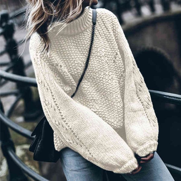 women's knits & tees sweater long sleeve knitted pullover knit pull turtleneck casual female ladies pullovers ddu1, White
women's knits & tees sweater long sleeve knitted pullover knit pull turtleneck casual female ladies pullovers ddu1, White