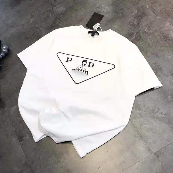 pujia 2021 spring summer couple 3d three dimensional steel triangle reflective pattern printed round neck short sleeve t-shirt, White
pujia 2021 spring summer couple 3d three dimensional steel triangle reflective pattern printed round neck short sleeve t-shirt, White